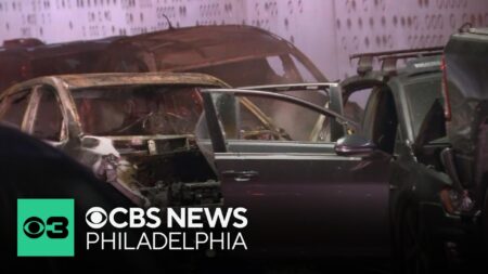 Uber driver dead, 1 injured in Philadelphia’s Fishtown neighborhood after fiery crash under I-95 overpass – CBS News