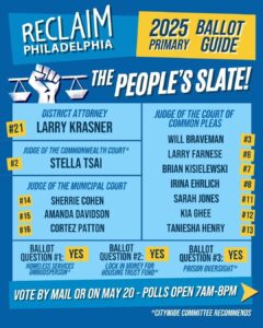 Your guide to the 2025 primary election in Philadelphia, from district attorney to the ballot questions – Inquirer.com