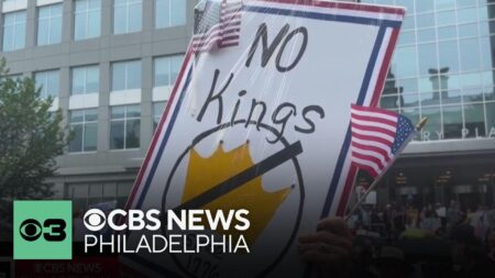 Thousands rally in Philadelphia for ‘No Kings’ protest – NBC News