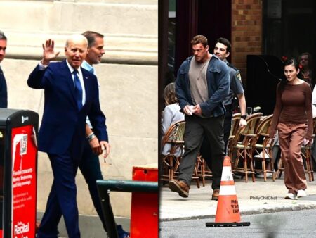 Joe Biden spotted at Philadelphia restaurant as television series “Reacher” films outside – CBS News