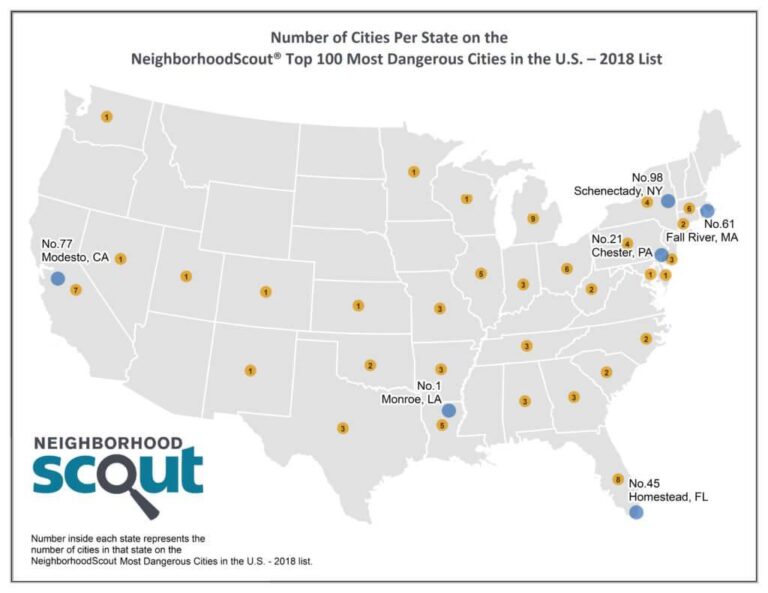 Which U.S. Cities Are the Most Dangerous? – Security.org