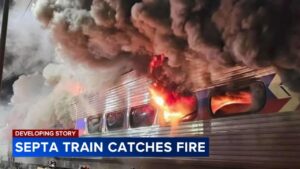 Fire on SEPTA train at Paoli Station in Chester County, Pennsylvania, placed under control – CBS News