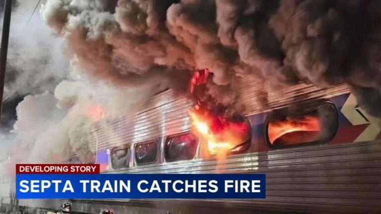 Fire on SEPTA train at Paoli Station in Chester County, Pennsylvania, placed under control – CBS News