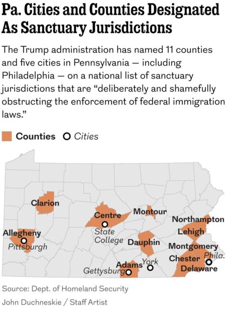 Confusion in Philly and elsewhere as ‘sanctuary jurisdictions’ list removed – Inquirer.com