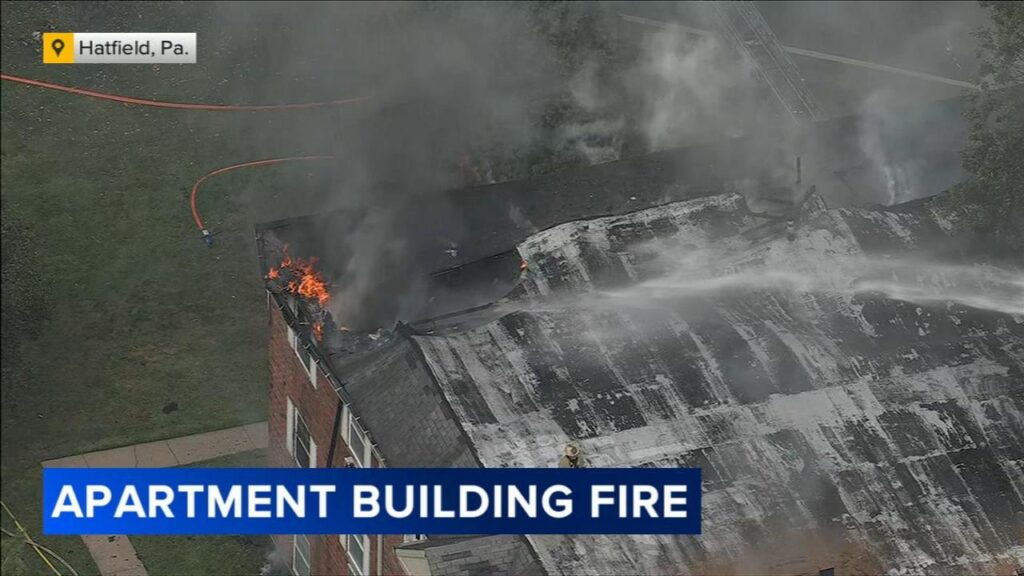 Fire Breaks Out in Hatfield, Pennsylvania, Prompting Apartment Evacuation Fire in Hatfield, Pennsylvania, forces apartment building to evacuate – CBS News