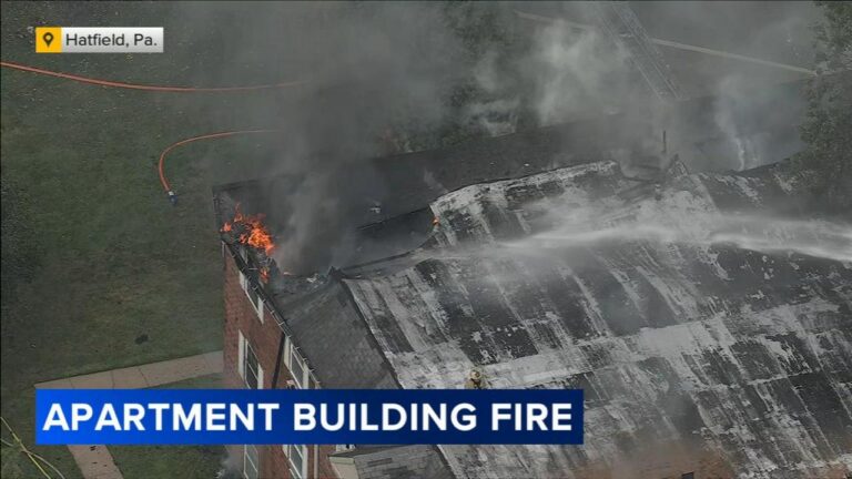 Fire in Hatfield, Pennsylvania, forces apartment building to evacuate – CBS News