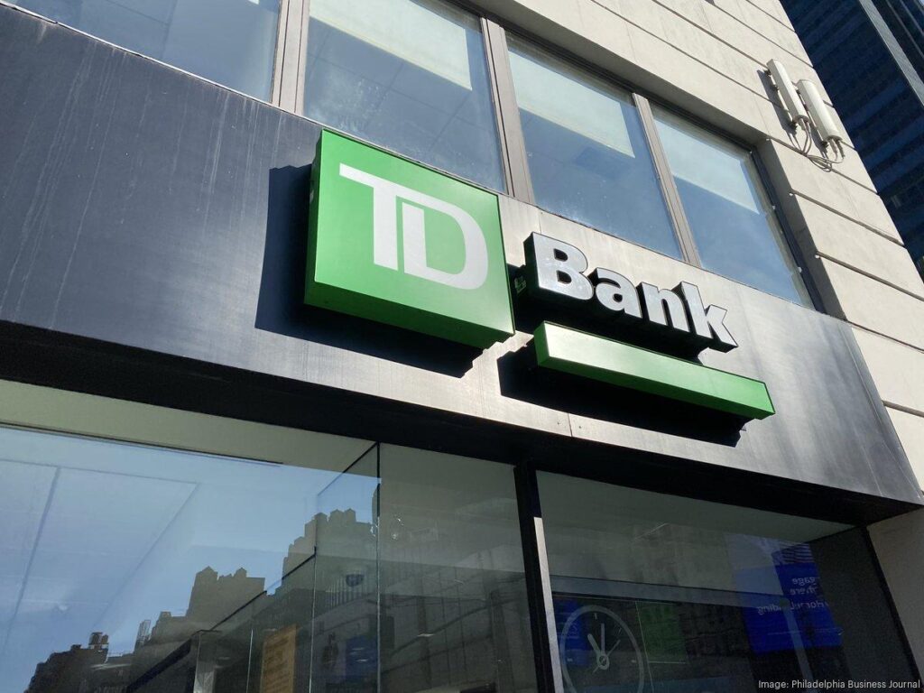 TD Bank reclaims top spot over Wells Fargo in Greater Philadelphia deposits – The Business Journals