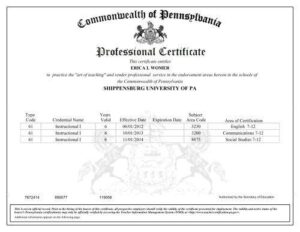 Certification | Department of Education – Commonwealth of Pennsylvania (.gov)